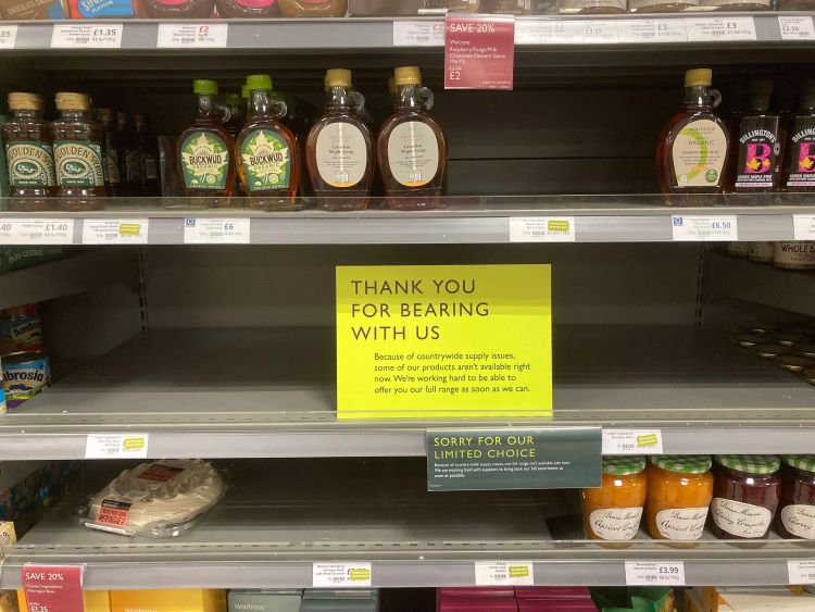 supermarket shelves empty 3